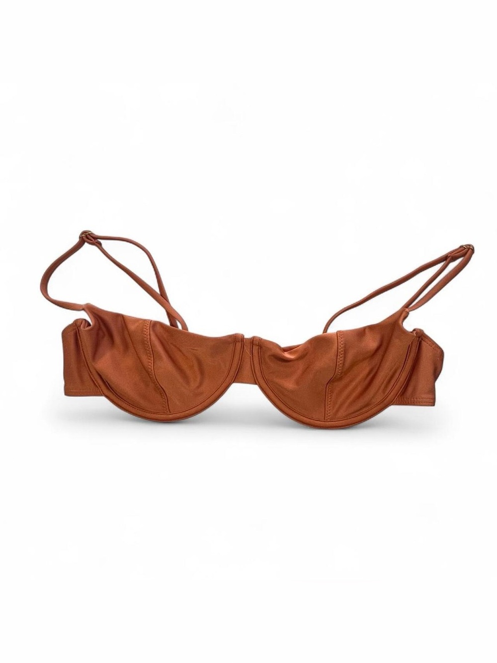 SWS Women’s Orange Bikini Top Size L Nautical Summer